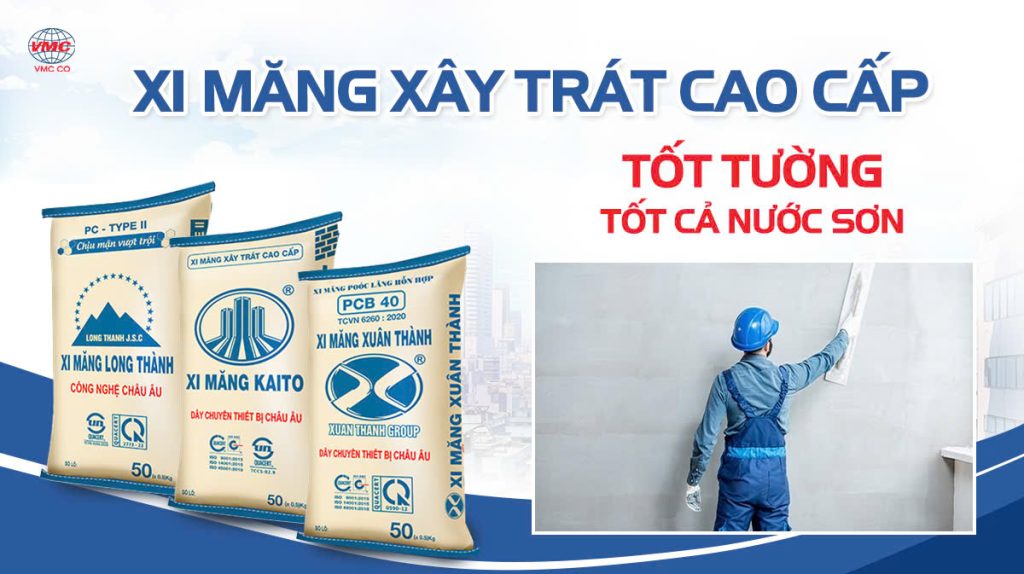 Xi măng xây trát cao cấp tốt tường tốt cả nước sơn