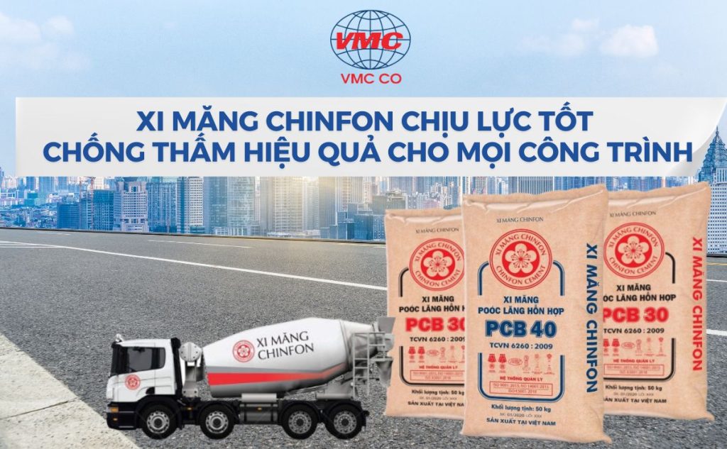Xi măng Chinfon chịu lực tốt, chống thống hiệu quả cho mọi công trình