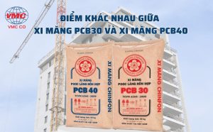 Điểm khác nhau giữa xi măng PCB30 và xi măng PCB40